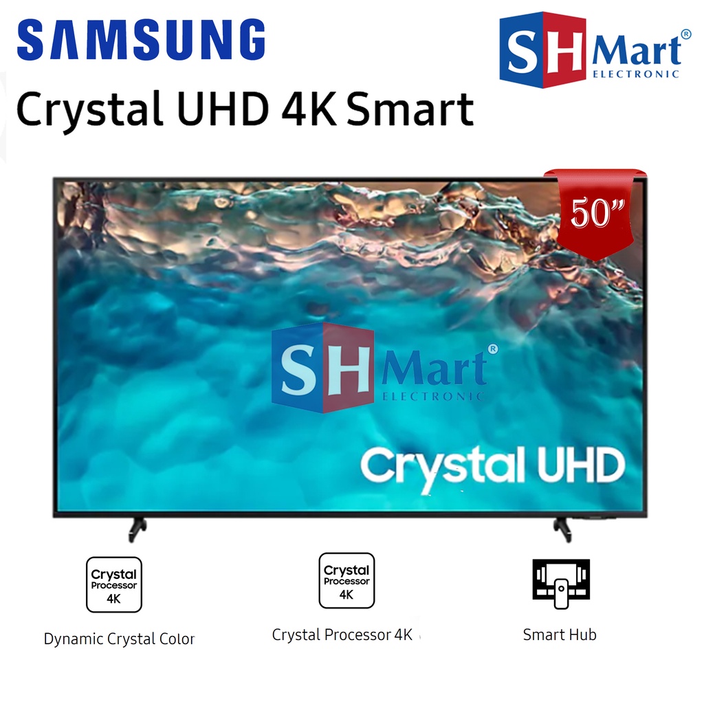 TV SAMSUNG CRYSTAL UHD 4K SMART TV 43 INCH - 85 INCH BU8000 2022 GARANSI RESMI (MEDAN)