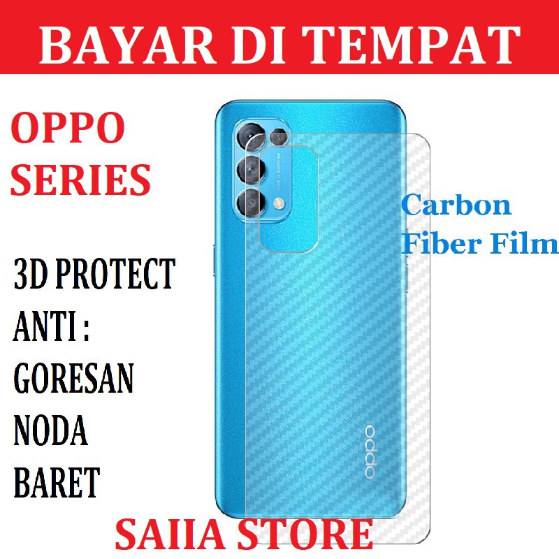 Skin Karbon Garskin OPPO RENO 5 A15 A15S F9 A7 A11K A12 A5S Fiber Carbon Oppo series