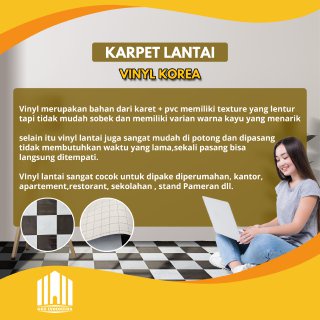 KARPET LANTAI VINYL METERAN  TEBAL IMPORT