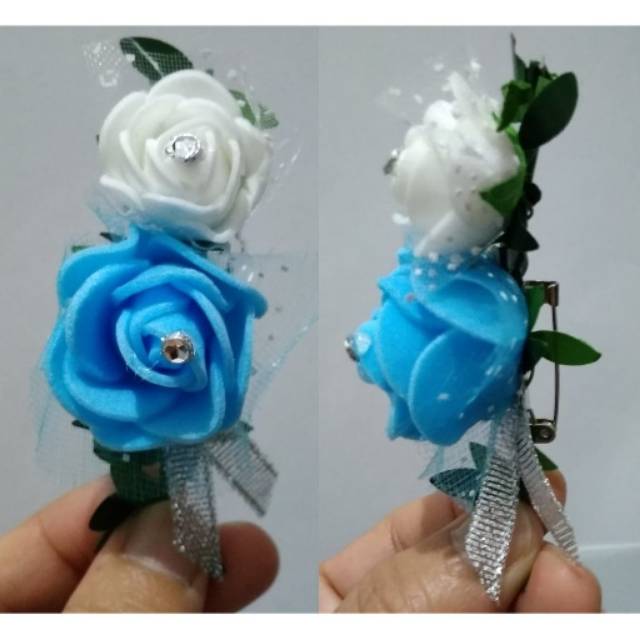 HG02 Bros bunga Korsase Pengantin pria Tanda Pengenal panitia Tagging