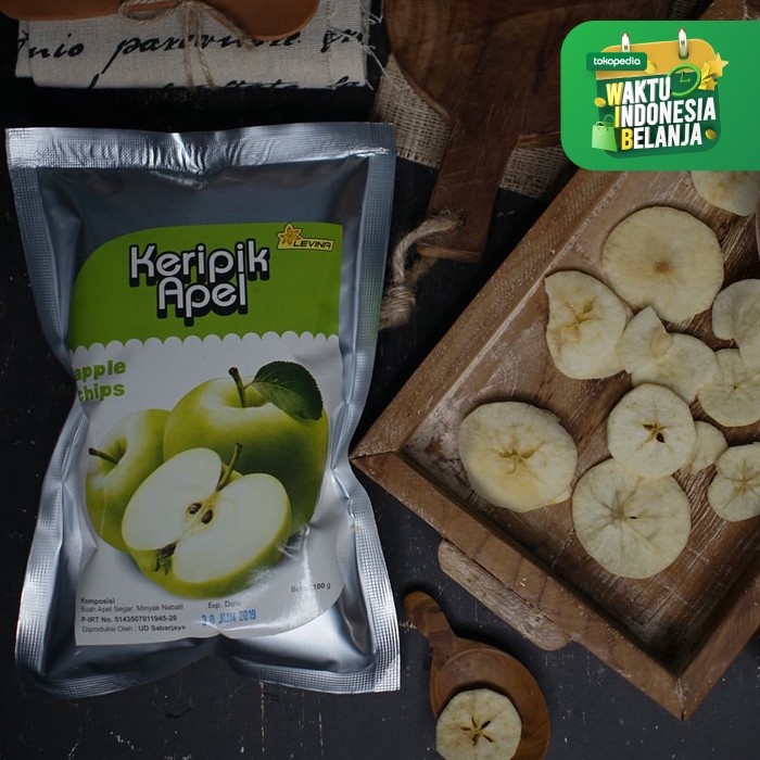 

Keripik Apel Levina Super 100 gram kripik buah malang