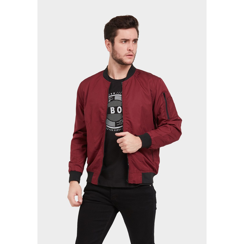 JBBoss Jaket Bomber 703 (Maroon) / Ramayana Jatinegara