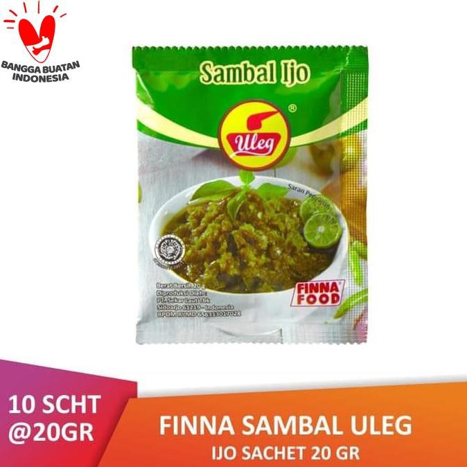 

PACK Finna Sambal Uleg Ijo Sachet (10 x 20gr)