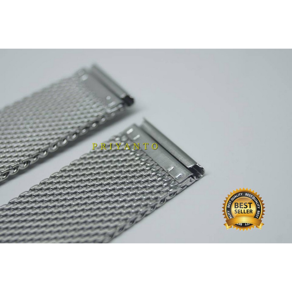 strap tali jam tangan rantai smartwatch 22mm stainless mesh milanese tali Rantai 22mm