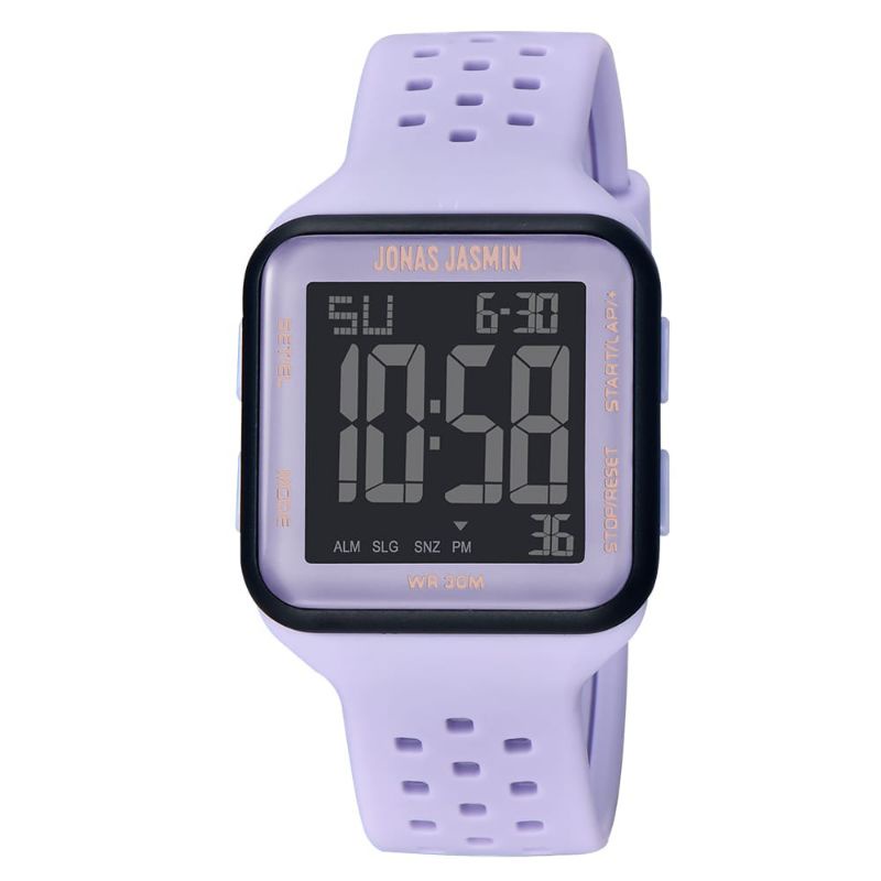 Jam Tangan Wanita Pria Jonas Jasmin JJ 5313 Digital Original Tali Rubber water resist