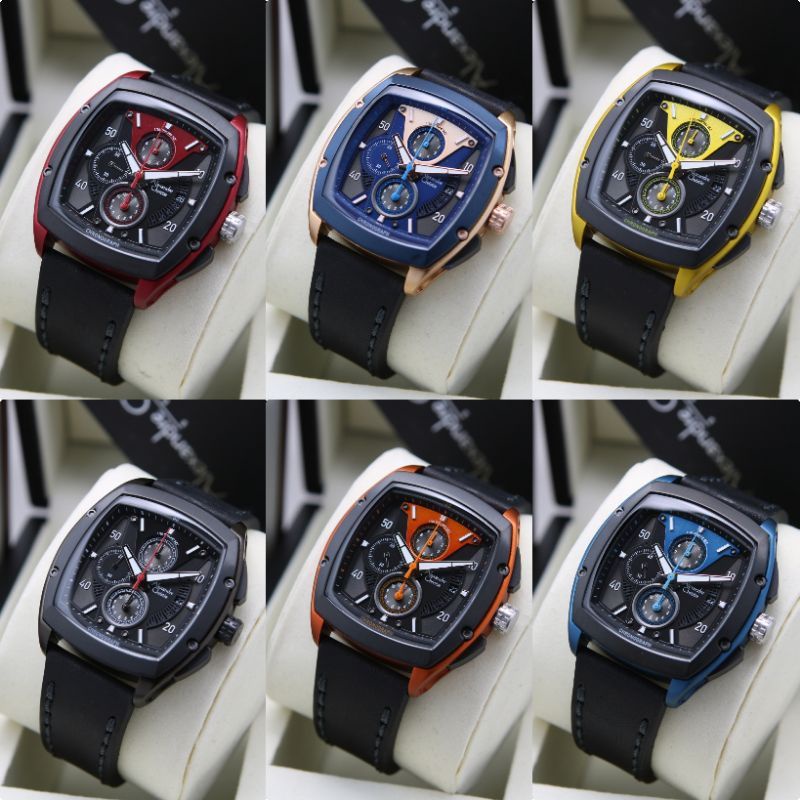 0JAM TANGAN PRIA ALEXANDRE CHRISTIE AC 6610 / AC6610 LEATHER