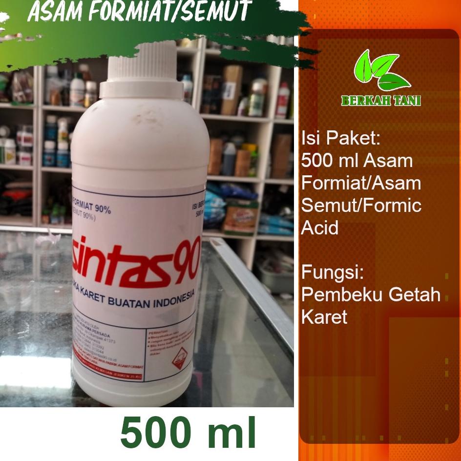 [TBW] Pembeku Getah Karet Asam Semut POHON KARET Formic Acid 90% 500 Gram Sintas 90 Mw❊