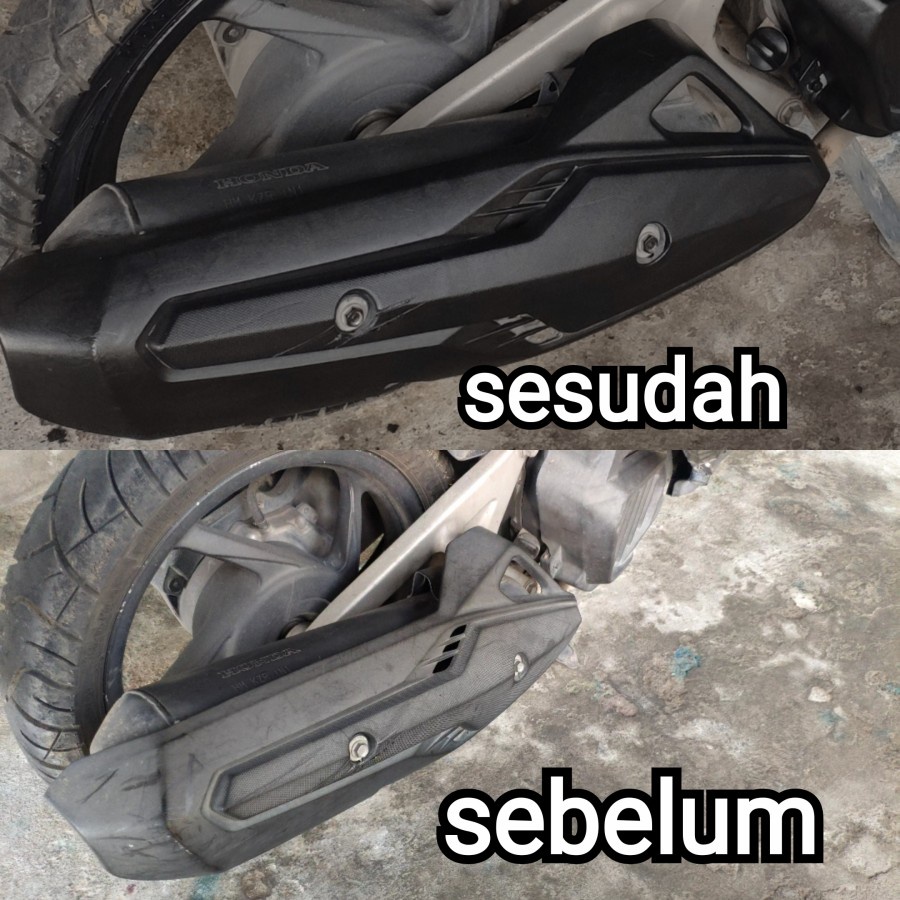 Black Pigment 250ml - Penghitam Body Plastik Kasar Kusam  Motor dan Mobil - Trim Restorer
