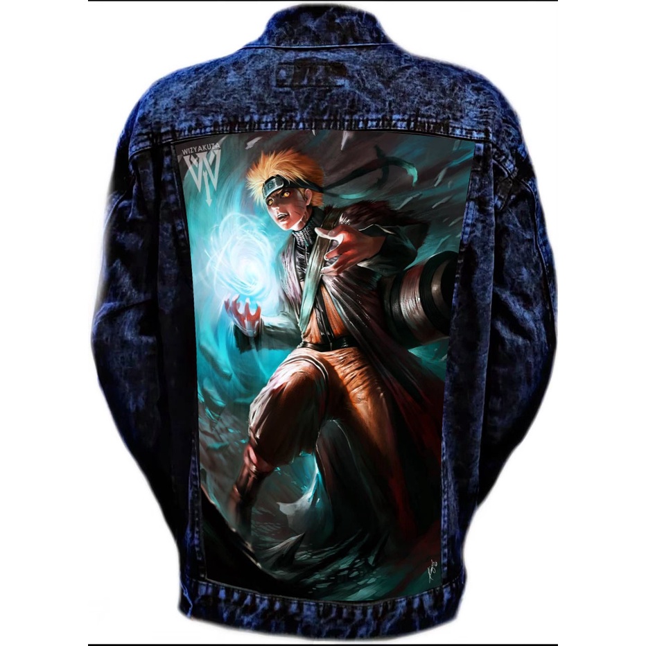 BAYAR DITEMPAT/ jaket jeans pria terbaru 2022 /jaket pria printing/ jaket jeans pria bergambar terbaru/ jaket pria keren/ jaket pria denim jeans bergambar belakang
