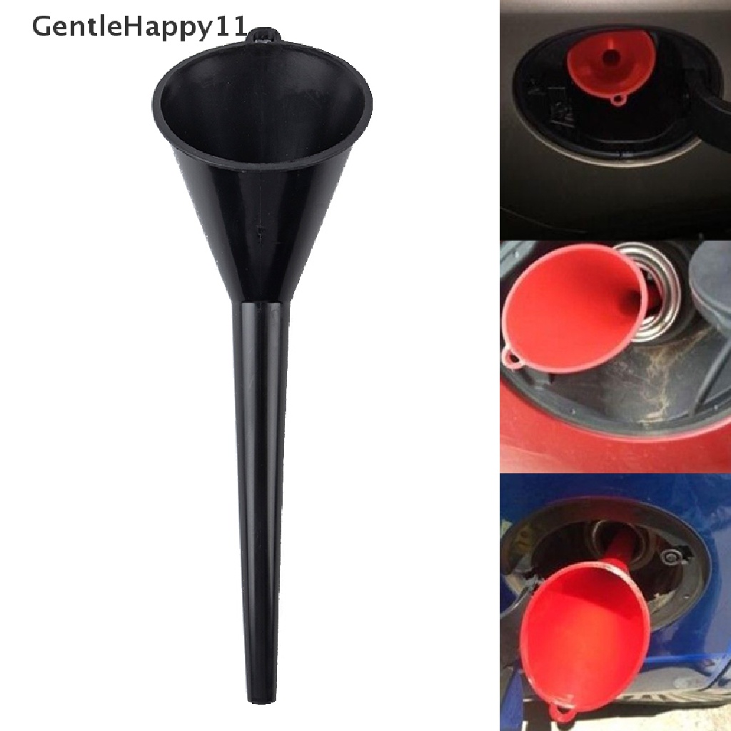 Gentlehappy Corong Minyak Leher Panjang Bahan Plastik Pengisian Bahan Mobil Multi Fungsi Untuk Semua Minyak Otomotif