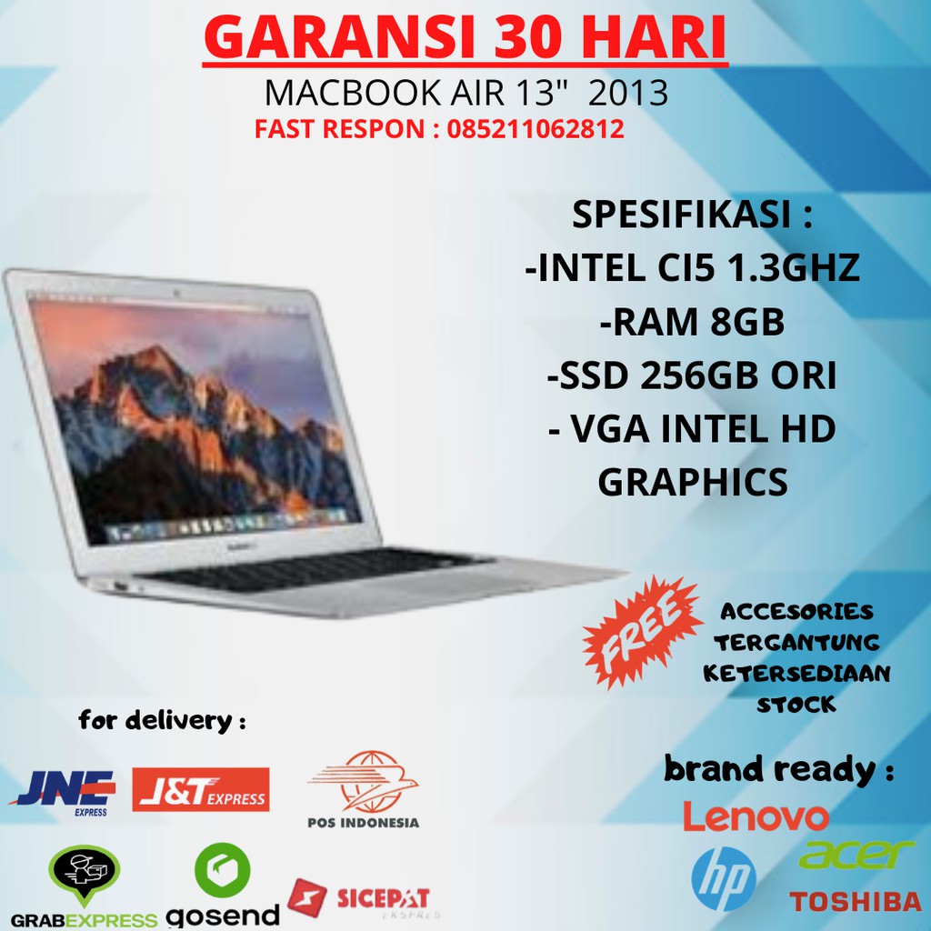 FLASH SALE MACBOOK AIR 13" 2013 SECOND