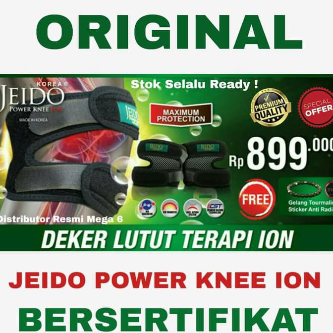 PROMO JEIDO POWER KNEE ION - TERAPI PELINDUNG / DEKER LUTUT - ORIGINAL