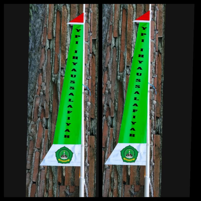 Umbul umbul custom logo 4 meter