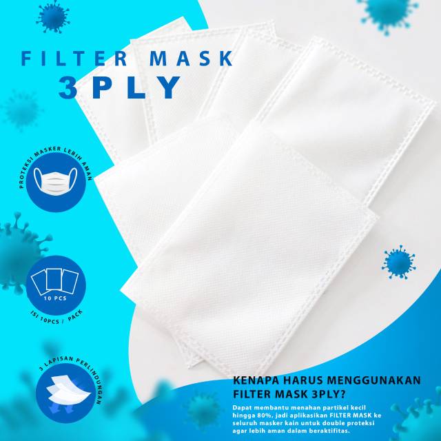 FILTER UNTUK MASKER KAIN 3PLY