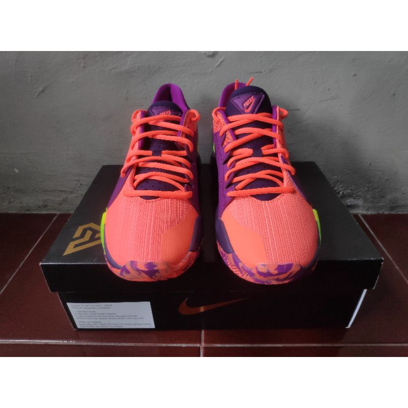 Sepatu Basket Nike Zoom Freak 2 Bright Mango Original BNIB