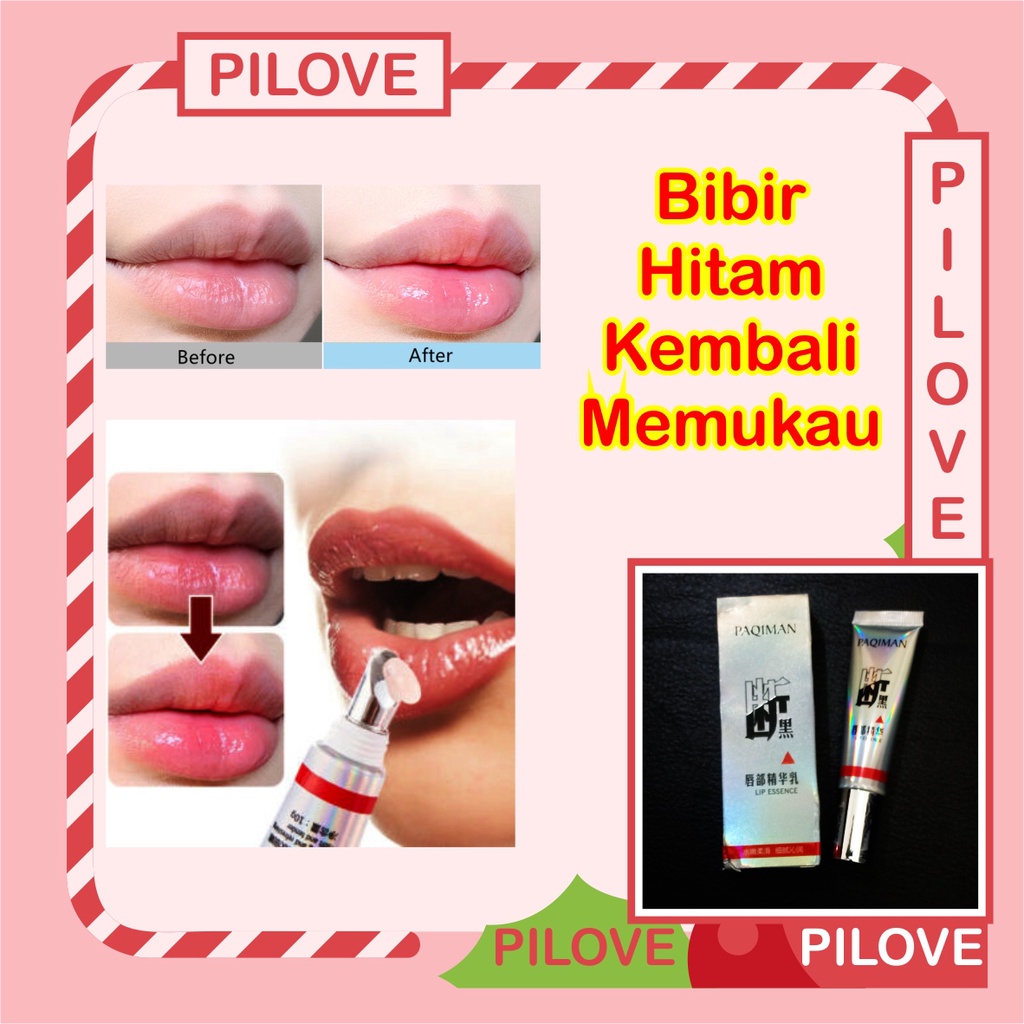 PILOVE - Lip Balm Serum Penghilang Bibir Untuk Bibir Hitam Jadi Merah Permanen Pria dan Wanita Lip Balm Liplam Man Lip Therapy Pelembab Pemerah Mencerahkan Memerahkan Bibir Hitam Pria Perokok Pelembab Bibir Ampuh Hasil Alami Permanen Original Tahan lama