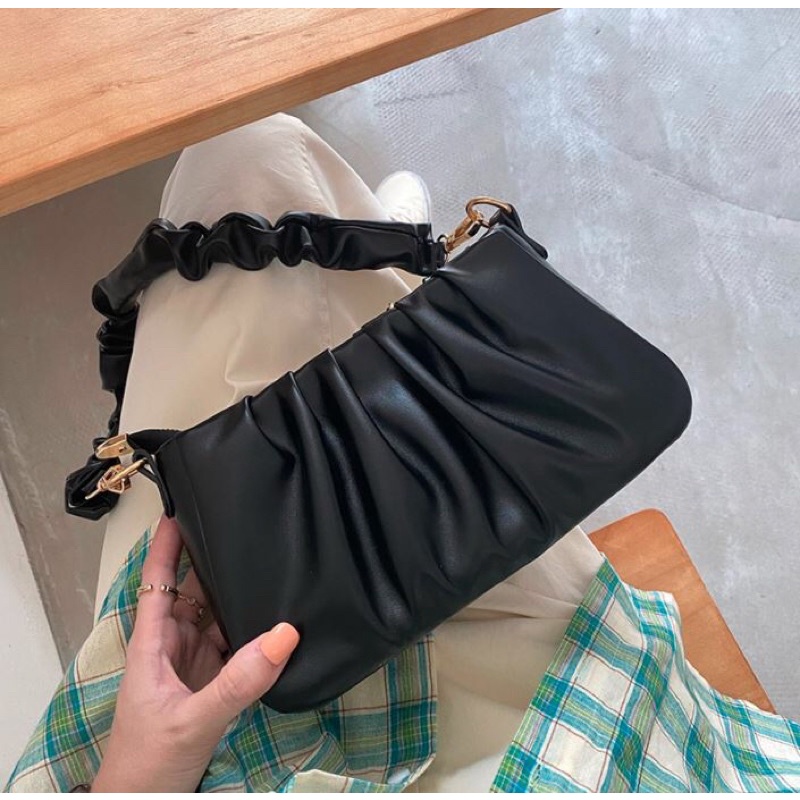 2 Warna Hitam/Putih tas bahu Zara tas selempang wanita multifungsi aestetics tas selebgram canti
