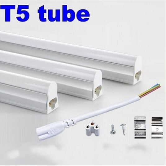Lampu Set neon tube 10 watt cahaya WarmWhite TL T5 LED 57cm Merk SURYA