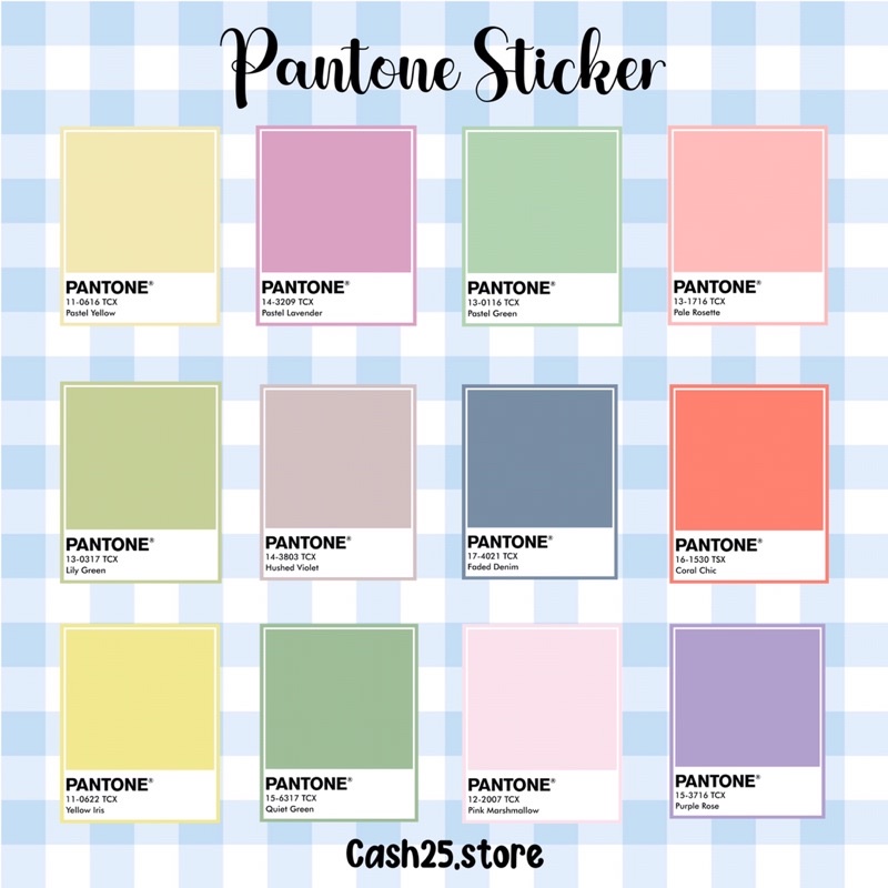 

PANTONE STICKER PACK CUSTOM WARNA