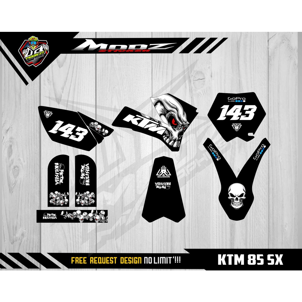 DECAL KTM 85 OLD