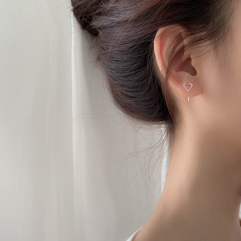 Anting Kait Wanita Model Hollow Out Warna Permen Untuk Hadiah Ulang Tahun / Valentine