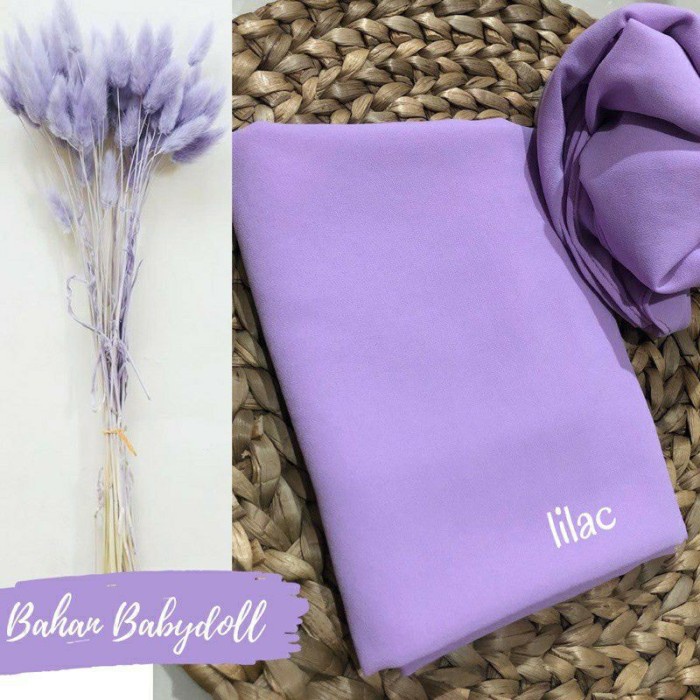 GAGA BLOUSE TOP / ATASAN MUSLIM KOREAN / Blouse Lilac Termurah - Pashmina Lilac