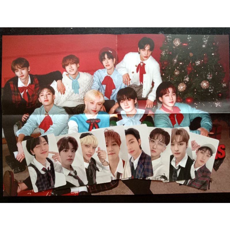 PC POB JYPE Christmas EveL Straykids Folded Poster Christmas EveL Straykids I.N Felix Changbin Bangc