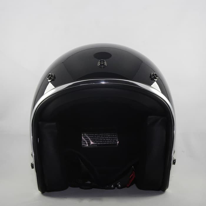 Helm Retro SADA Jitsu Black  ( Helm Classic / Helm Klasik / Helm Vespa / Helm Bogo )