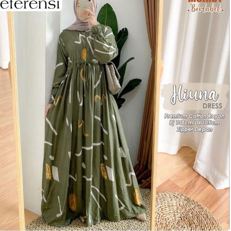 Paling Diminati.. Gamis Jumbo XL XXL XXXL XXXXL 5L ld 110 120 130 140 150 Model Hiuna Motif Luna Lon