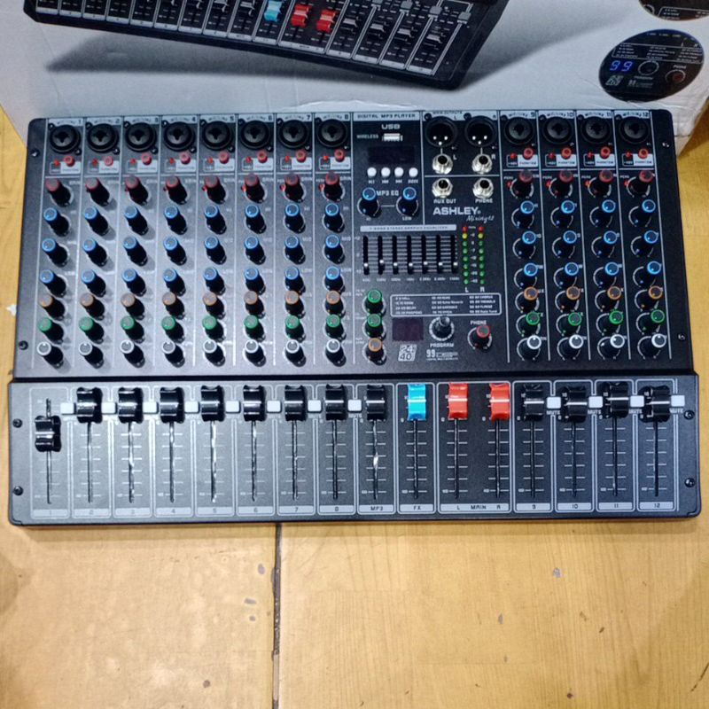 mixer ashley mixing 12/mixing12 usb bluetooth soundcard usb rec ori