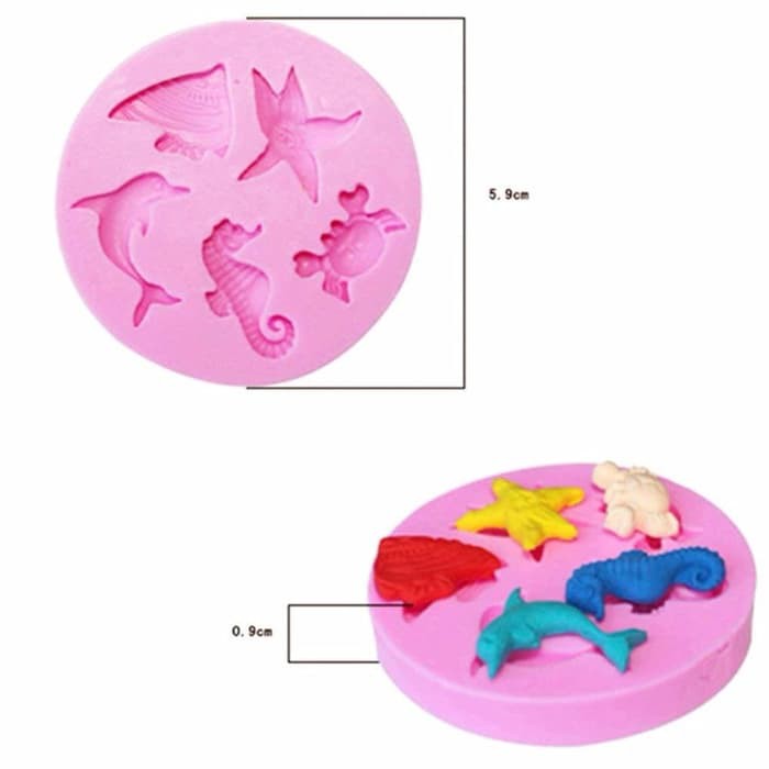 3D Silicon Mold Fondant Cake Decoration - Sea Animal