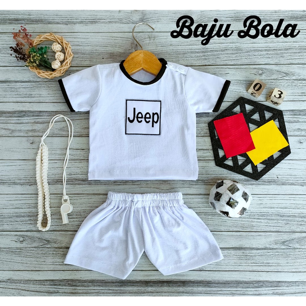 KOSTUM BOLA/ BAJU BOLA ANAK/ BAJU SEPAK BOLA ANAK / KOSTUM PHOTOSHOOT BAYI / KOSTUM BAYI / BAJU BAYI