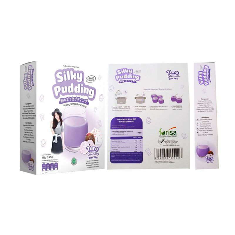 

SILKY PUDDING TARO FLAVOUR 155GR / PUDDING BUBUK BERTEKSTUR LEMBUT RASA TALAS