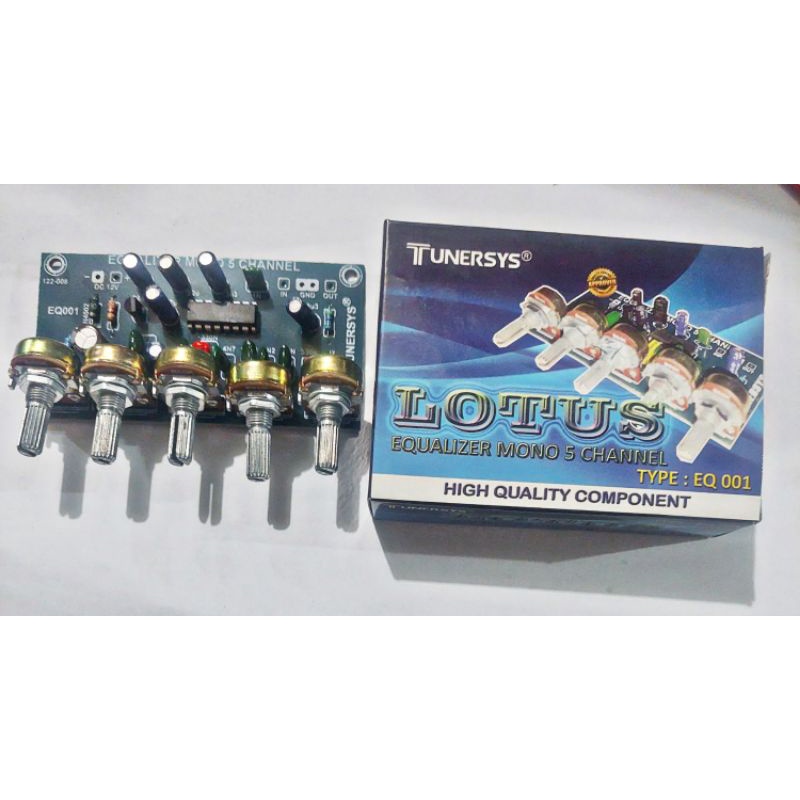 KIT EQUALIZER POTENSIO MONO 5 CHANEL LOTUS BY TUNERSYS