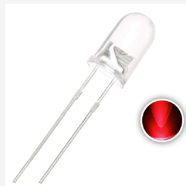 Jual LED Strawhat 3mm Merah Straw Hat Red