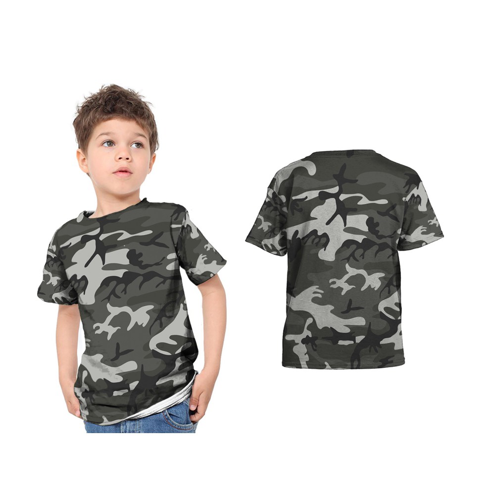 [Riashop] Kaos ARMY CAMOUFLAGE | Kaos Baju  ARMY CAMOUFLAGE Anak