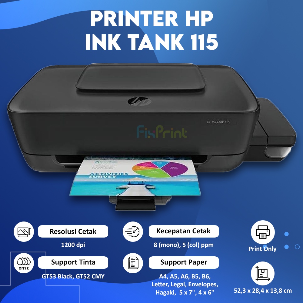 Printer HP Ink Tank 115 New Print Only