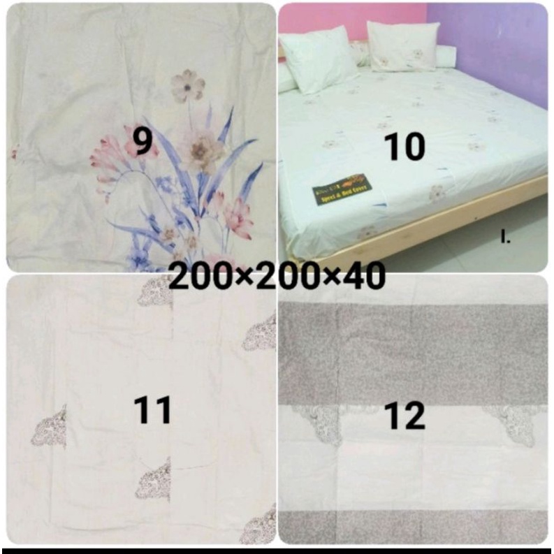 Sprei PERCA my love 200x200x40 extra king tinggi 40 motif 6
