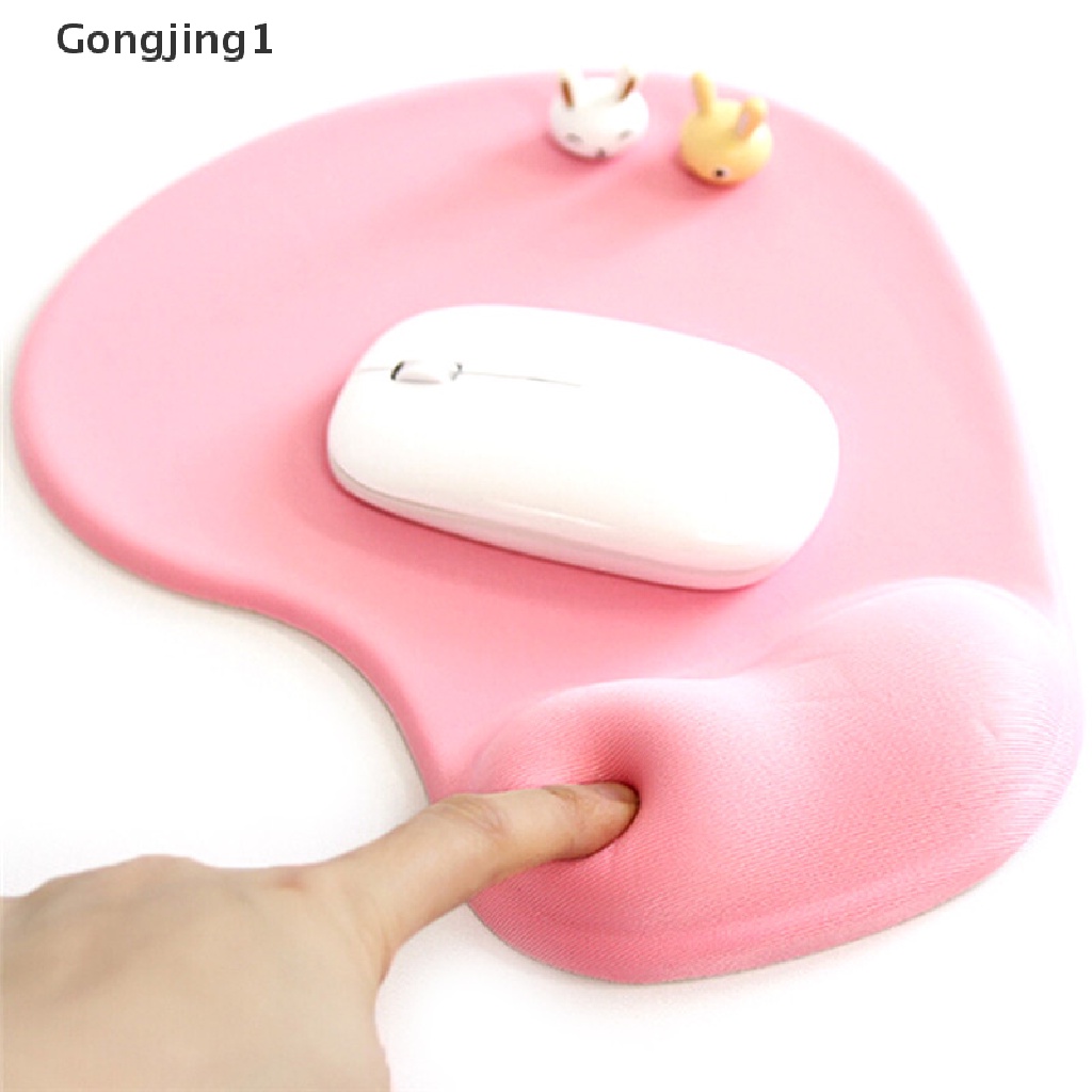 Gongjing1 Mouse Pad Gaming Bahan Silikon Anti slip Dengan Bantalan Pergelangan Tangan