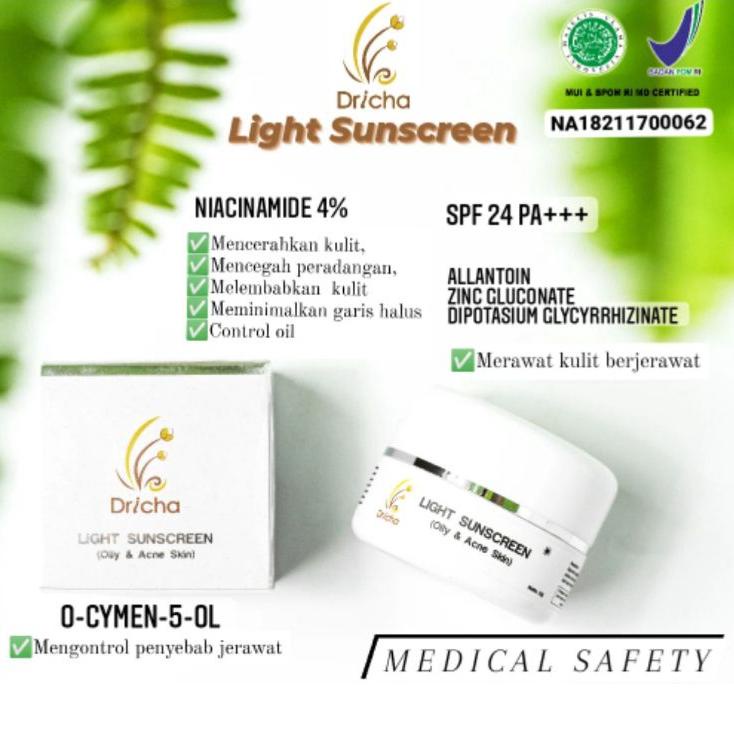 ❃ DRICHA LIGHT SUNSCREEN (Oily & Acne Skin) ✤