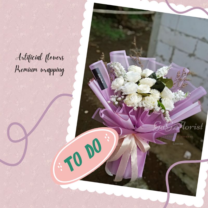 buket bunga cilacap (Artifisial flowers bouquet) murah
