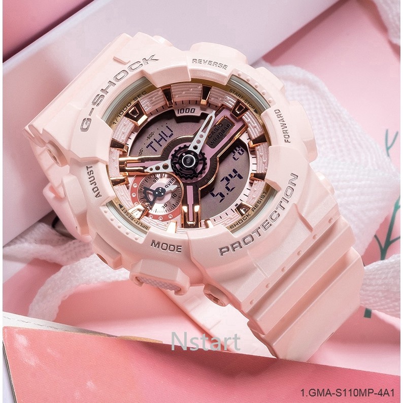 G-SHOCK GMA-S110MP Waterproof Ladies Watch Digital Watch Pink BABY-G BA110 Jam Tangan Wanita