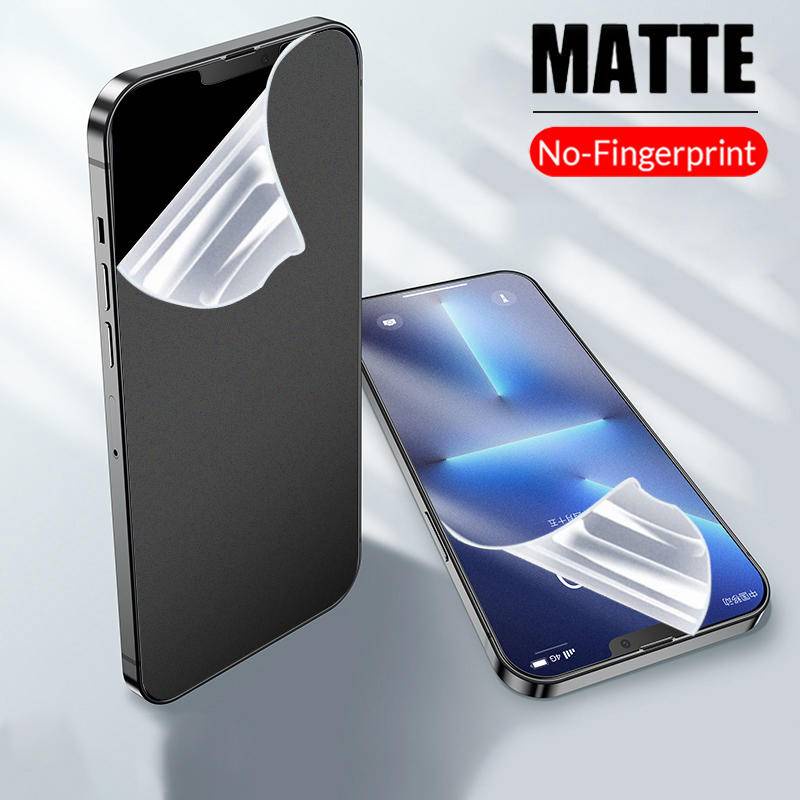 Film Pelindung Layar Hydrogel Matte Untuk iPhone 13 12 11 Pro Max Mini X XR XS Max 7 8 6 6s Plus SE 2020 2022