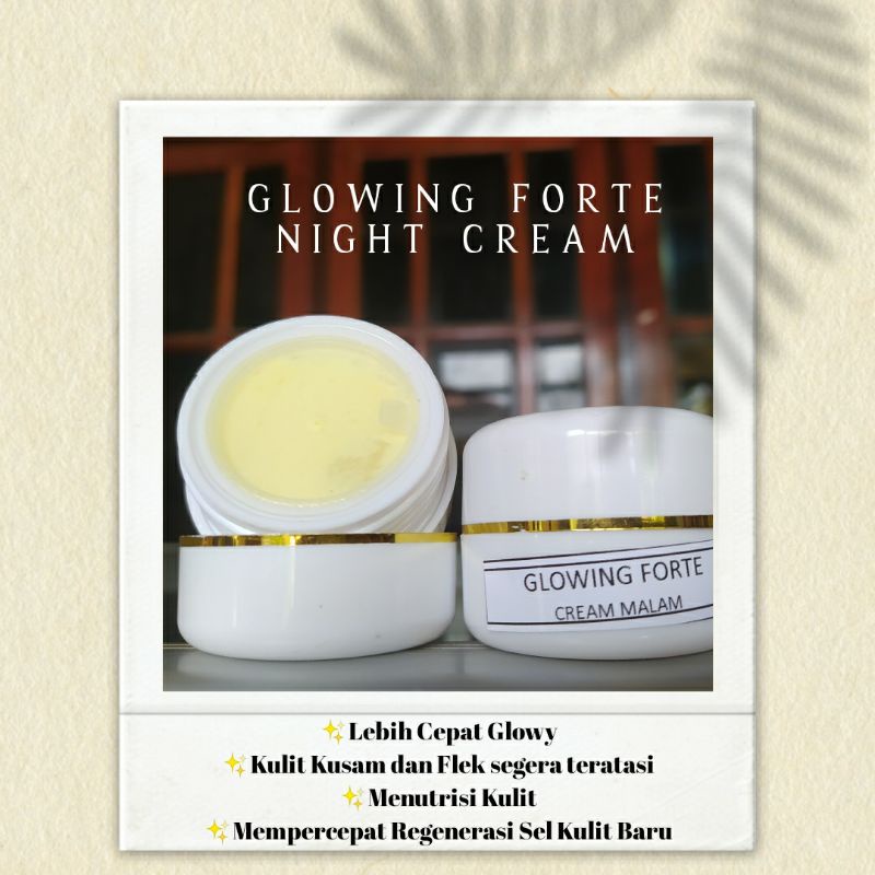SKINCARE AULIA Glowing Forte Night Cream Booster 2x Lebih Cepat Glowing