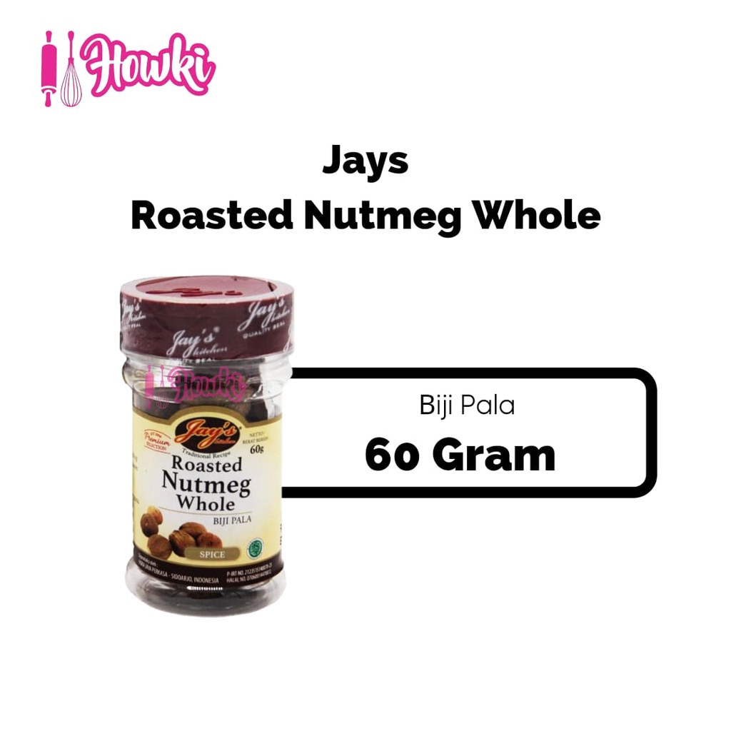 

Jay's Roasted Nutmeg Whole ( Biji Pala )