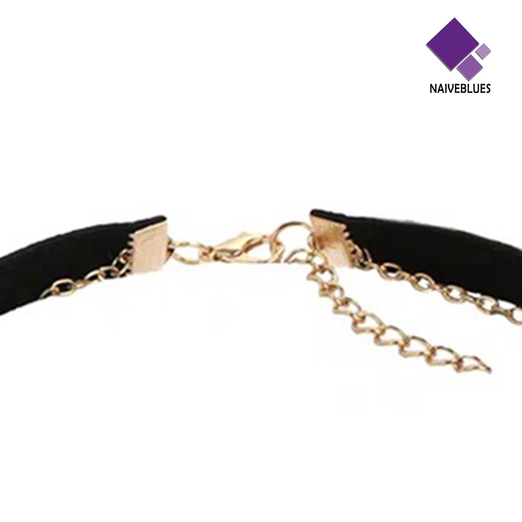 Kalung Choker Liontin Hati Mutiara Imitasi Gaya Gothic Untuk Wanita