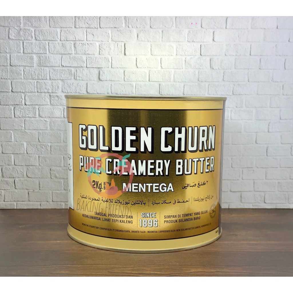 GOLDEN CHURN 2KG TINNED BUTTER/Mentega Golden Churn 2Kg/Tinned Butter/Mentega Kaleng