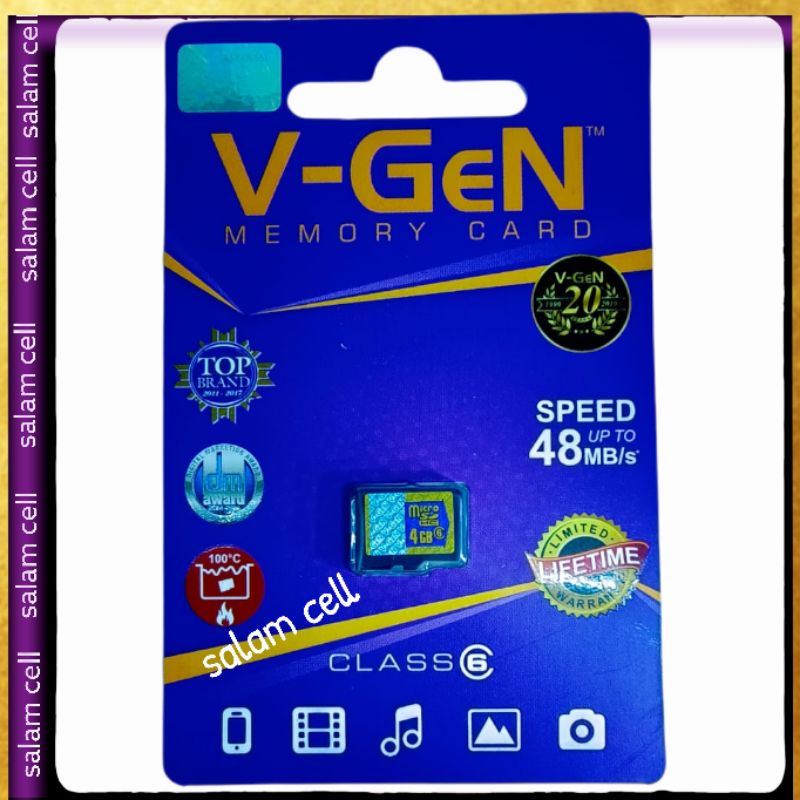 Memori Card MMC V-GEN Class 10 Vgen Original V gen Garansi Resmi