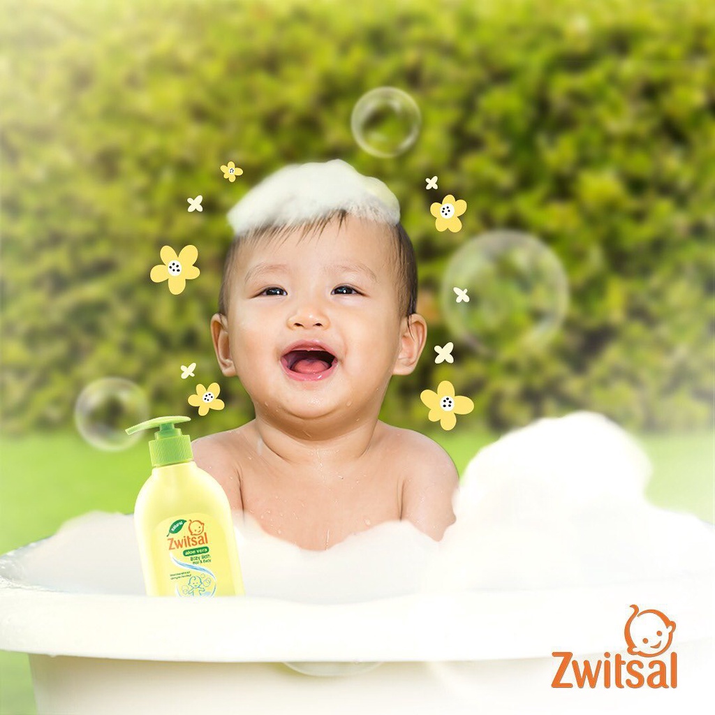 200ml sabun mandi cair  BABY BATH with minyak telon ZWITSAL Natural baby bath  bayi zwitsal