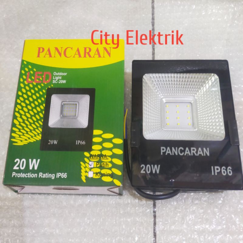 Lampu Sorot LED 20 Watt / Lampu Tembak Kap Led 10w Outdoor Indoor